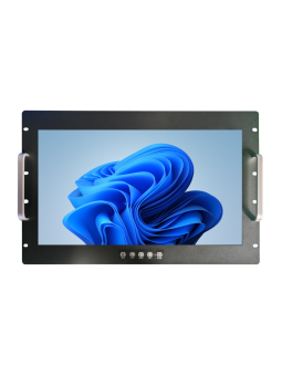 Monitor da 15" per fissaggio su armadi rack 19". Touchscreen Capacitivo