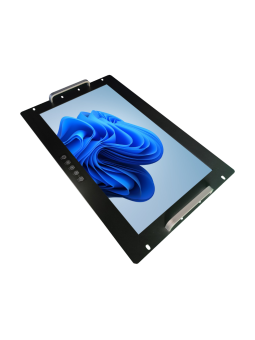 Monitor da 17" per fissaggio su armadi rack 19". Touchscreen Capacitivo