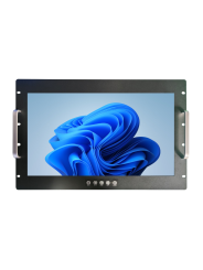 Monitor da 17" per fissaggio su armadi rack 19". Touchscreen Capacitivo