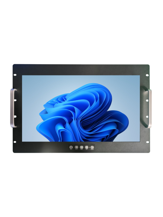 Monitor von 17" zur Befestigung an 19" Rack-Schränken. Kapazitiv Touchscreen.