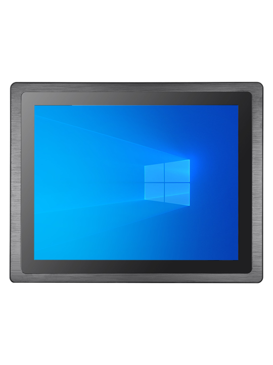 Panel mount industrial monitor 12", 4:3, IP65 front, Touchscreen